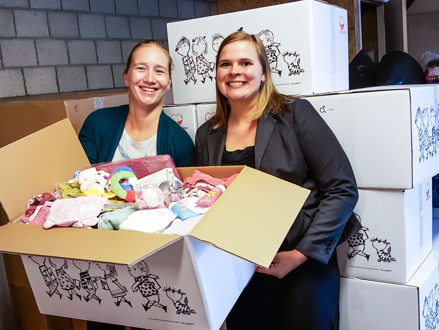 patroon heerser voor 3000ste babystartpakket voor Stichting Babyspullen - KraamZus.nl