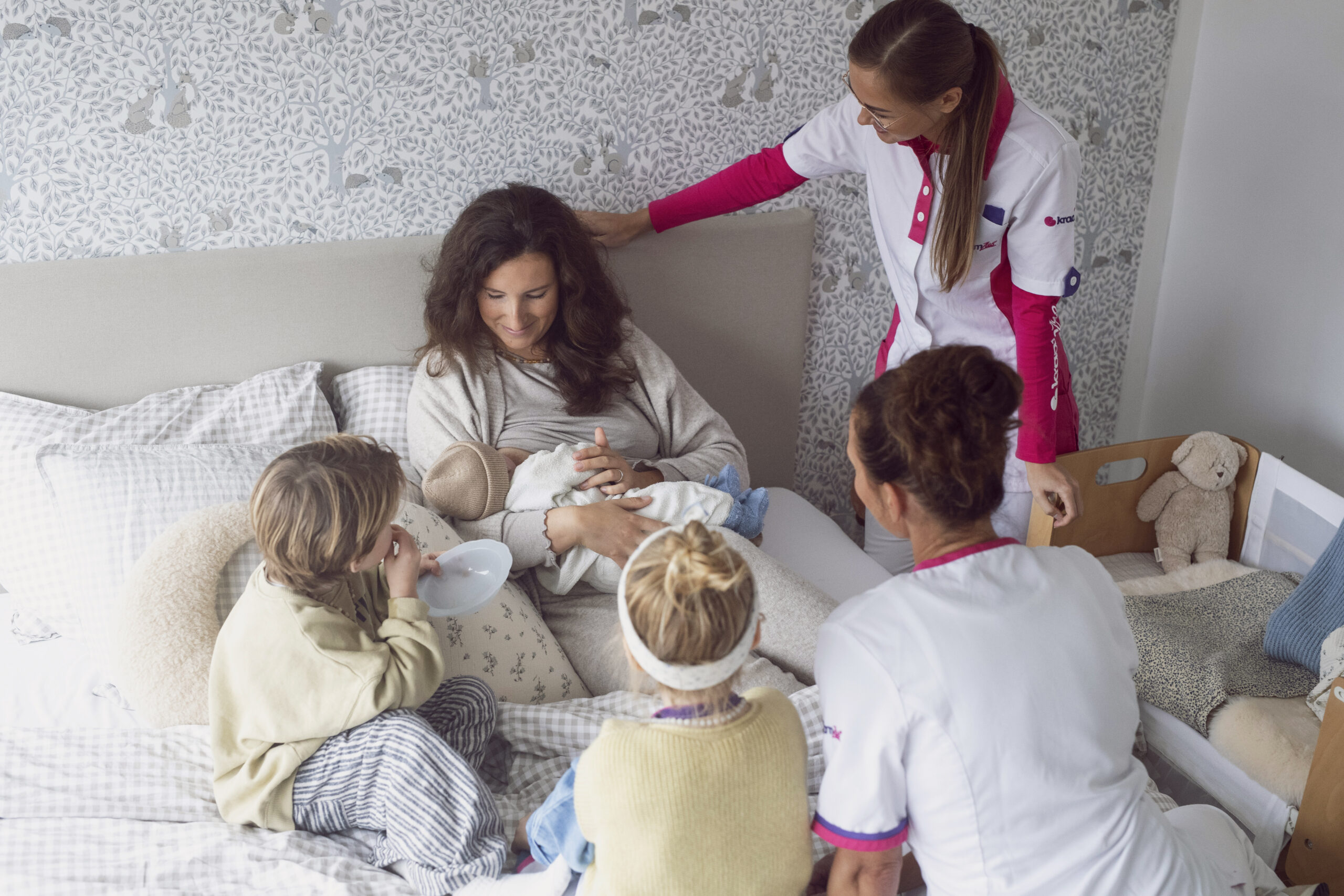 de eerste uren als moeder